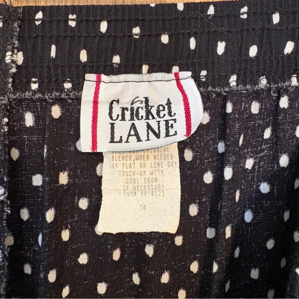 Cricket Lane Black White Polka Dot Pull On Lightweight Pants Women’s 2XL 20 USA - Picture 4 of 5